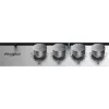 Whirlpool TGML 650 IX Stal nierdzewna Do zabudowy 58 cm Gaz 4 stref(y)