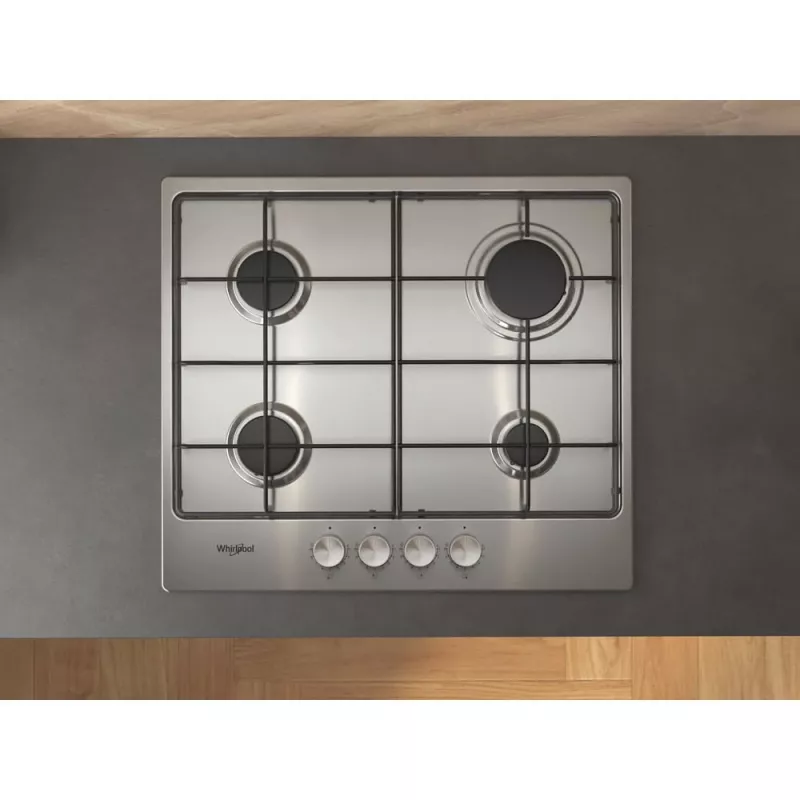 Whirlpool TGML 650 IX Stal nierdzewna Do zabudowy 58 cm Gaz 4 stref(y)