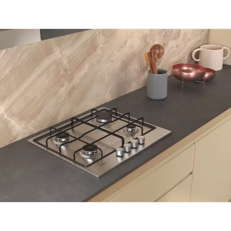 Whirlpool TGML 650 IX Stal nierdzewna Do zabudowy 58 cm Gaz 4 stref(y)
