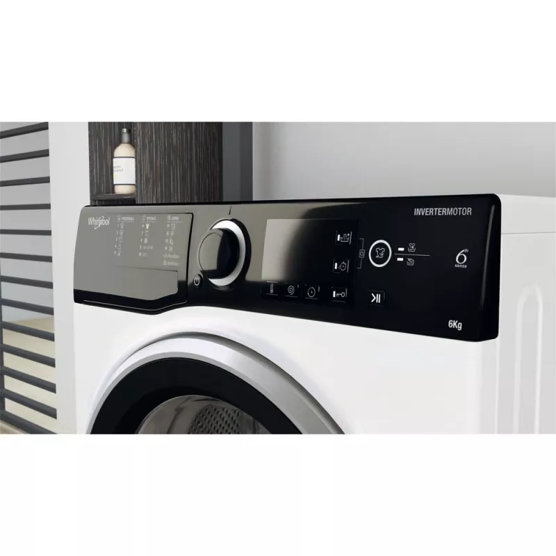 Whirlpool WRBSB 6249 S EU pralka ładowana od przodu 6 kg 1151 RPM Czarny, Biały
