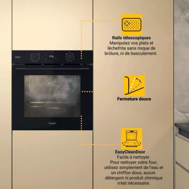 Whirlpool OMSK58RU1SB 71 L Czarny
