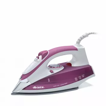 Ariete 6215 Żelazko parowe 2200 W - płyta ze stali nierdzewnej - zbiornik 280 ml - różowe