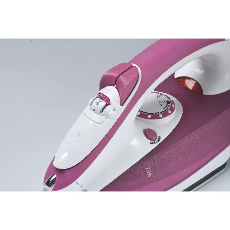 Ariete 6215 Żelazko parowe 2200 W - płyta ze stali nierdzewnej - zbiornik 280 ml - różowe