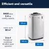 Przenośny klimatyzator De’Longhi PAC EM82 63 dB 1000 W biały
