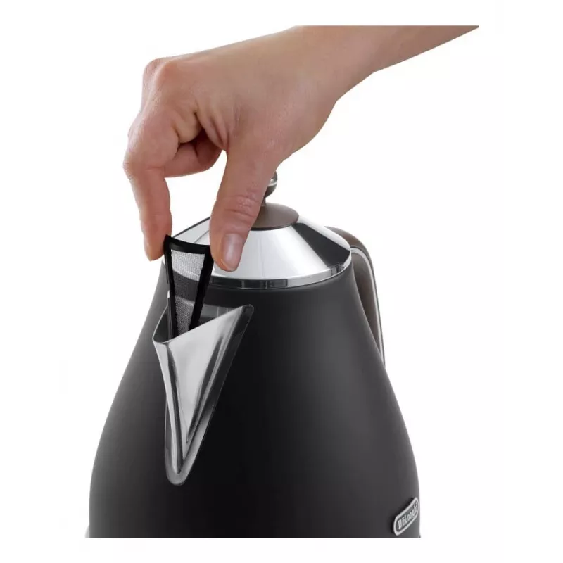De’Longhi KBOV 2001.BK czajnik elektryczny 1,7 L 2000 W Czarny, Brązowy
