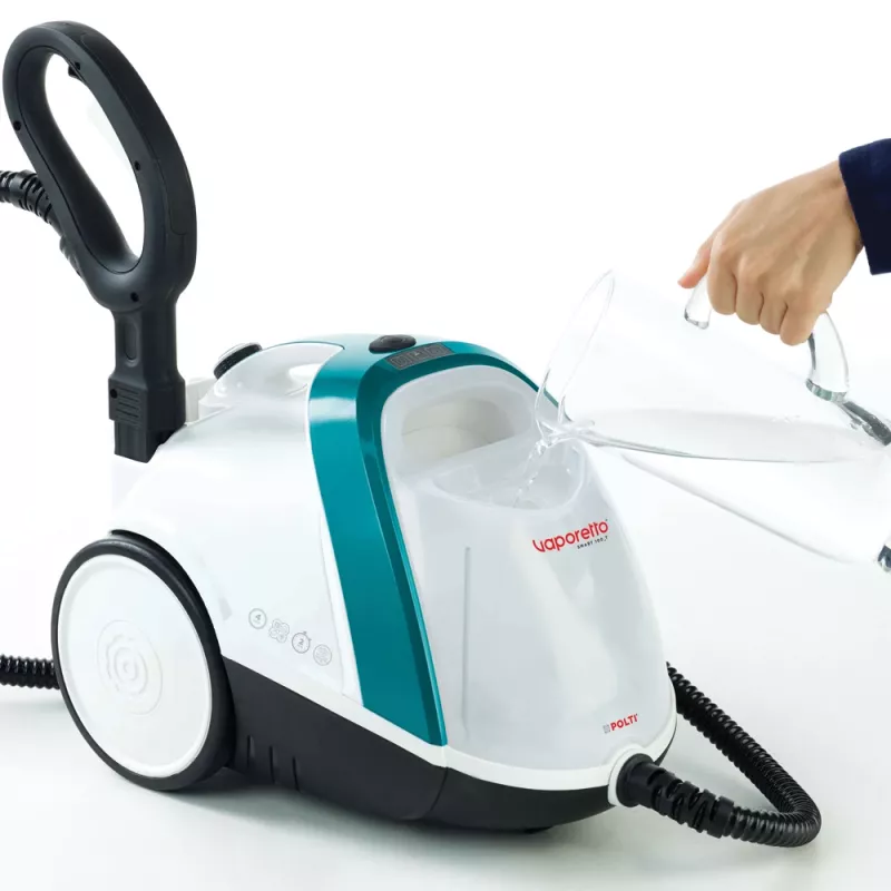 Polti Vaporetto Smart 100_T Cylindrowy odkurzacz parowy 1500 W Niebieski, Biały