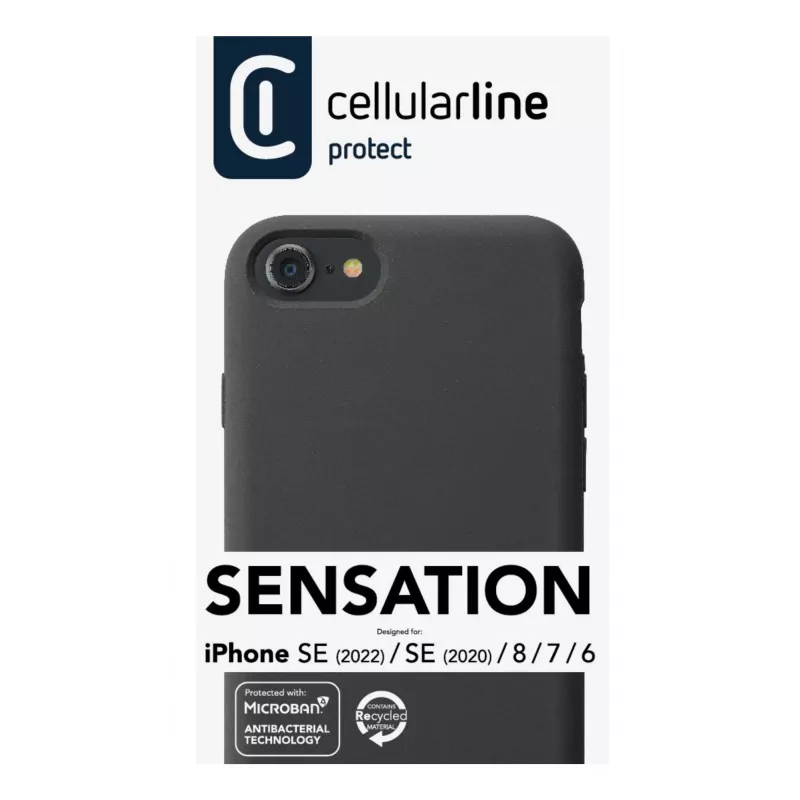 Cellularline Sensation - iPhone SE (2022)/SE (2020)/8/7/6 miękki silikonowy pokrowiec