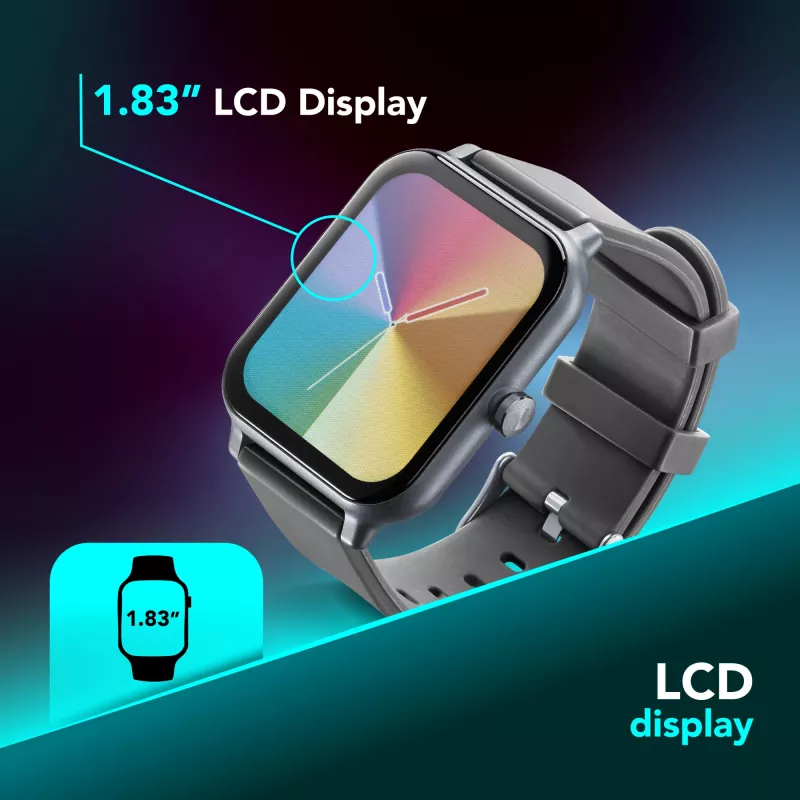 Cellularline ION Bluetooth® smartwatch z aplikacją, LED, 91 g