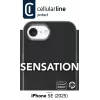 Cellularline Sensation - iPhone 16e/17e Miękkie w dotyku silikonowe etui z wbudowaną technologią antybakteryjną Microban®