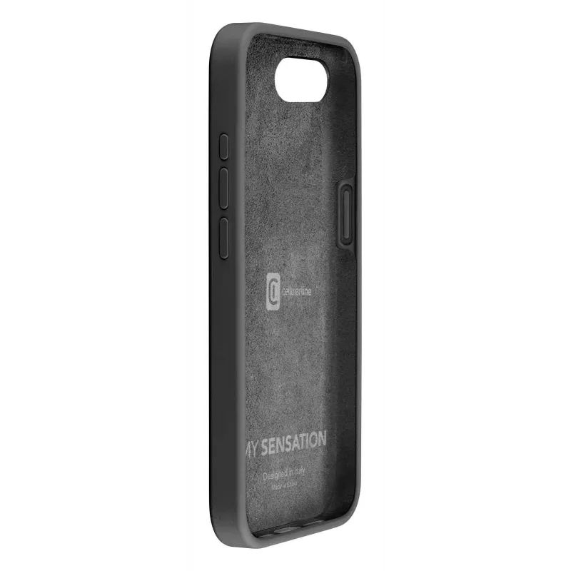 Cellularline Sensation - iPhone 16e/17e Miękkie w dotyku silikonowe etui z wbudowaną technologią antybakteryjną Microban®