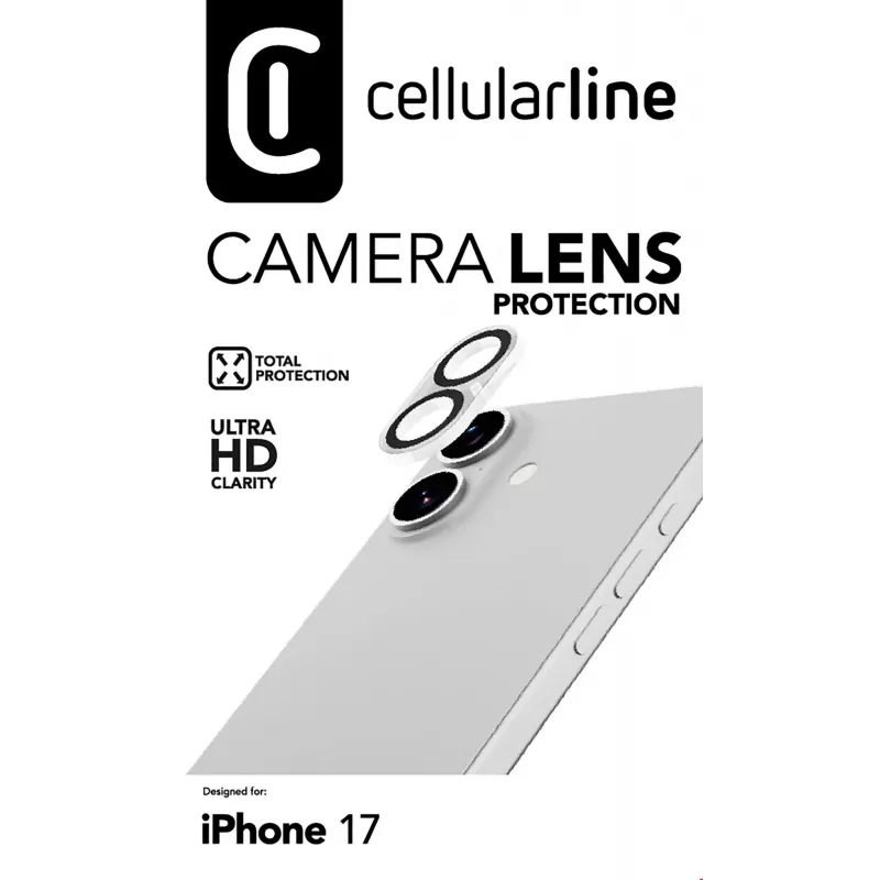 Cellularline Camera Lens - Ochrona aparatu iPhone 17