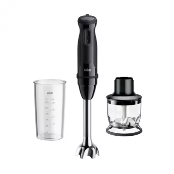Braun MultiQuick 3 MQ30201M 0.6 L Blender ręczny 900 W Czarny, Stal satynowana