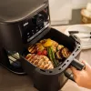 Braun HF 5075 Pojedynczy Wolnostojący 2000 W Frytkownica na gorące powietrze Czarny, Szary
