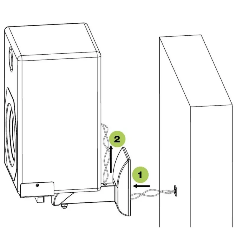 Techly Couple Speakers Wall Brackets up to 25kg Czarny ICA-SP SS201