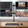 Uchwyt / stojak do monitora Techly ICA-LCD 382-Q 68,6 cm (27 cali) Biurkowy Czarny
