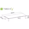 Techly Uniwersalna podstawka pod monitor, wolnostojąca, 20 kg, 33 cm (13 cali), 81,3 cm (32 cale), przezroczysta