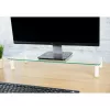 Techly Uniwersalna podstawka pod monitor, wolnostojąca, 20 kg, 33 cm (13 cali), 81,3 cm (32 cale), przezroczysta