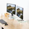 Techly Uniwersalna podstawka pod monitor, wolnostojąca, 20 kg, 33 cm (13 cali), 81,3 cm (32 cale), przezroczysta