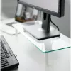 Techly Uniwersalna podstawka pod monitor, wolnostojąca, 20 kg, 33 cm (13 cali), 81,3 cm (32 cale), przezroczysta