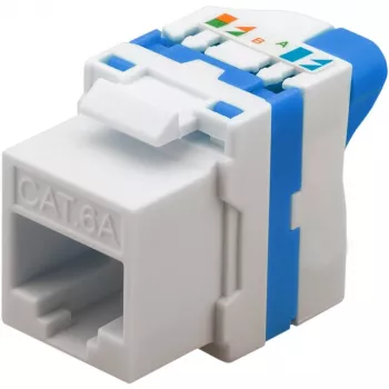 Techly CAT 6a KeyStone RJ45 Jack UTP nieekranowany, beznarzędziowy IWP-MD C6A/UROTT