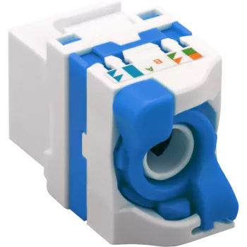 Techly CAT 6a KeyStone RJ45 Jack UTP nieekranowany, beznarzędziowy IWP-MD C6A/UROTT