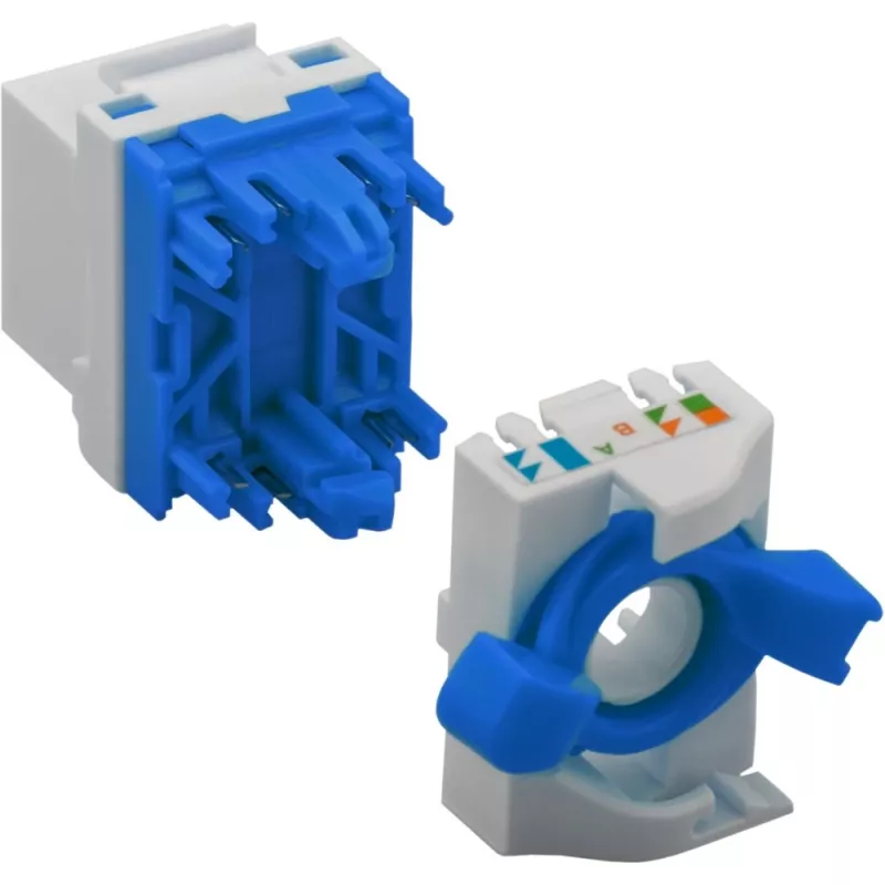 Techly CAT 6a KeyStone RJ45 Jack UTP nieekranowany, beznarzędziowy IWP-MD C6A/UROTT