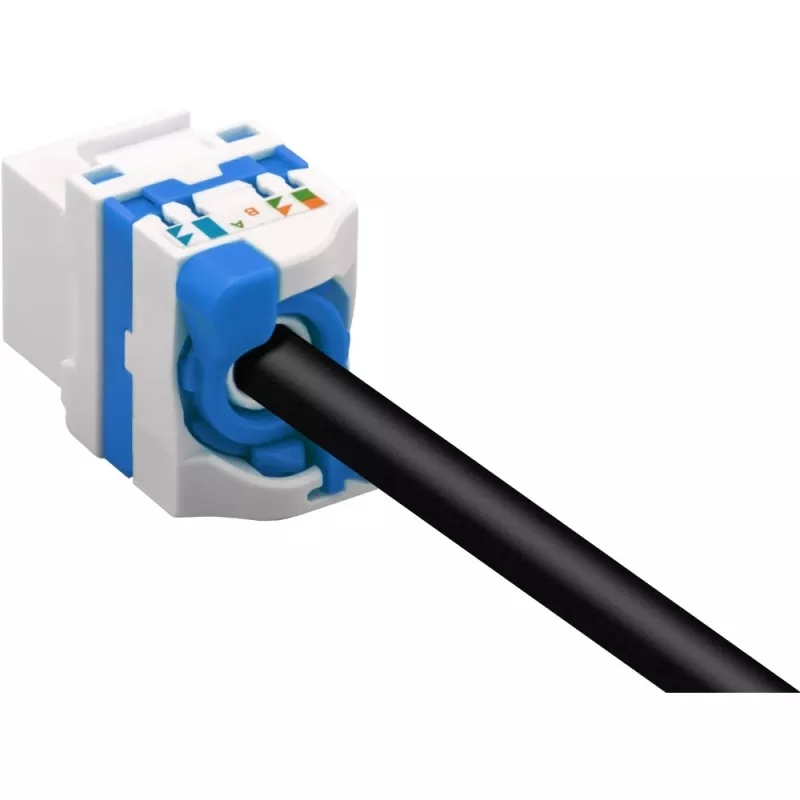Techly CAT 6a KeyStone RJ45 Jack UTP nieekranowany, beznarzędziowy IWP-MD C6A/UROTT