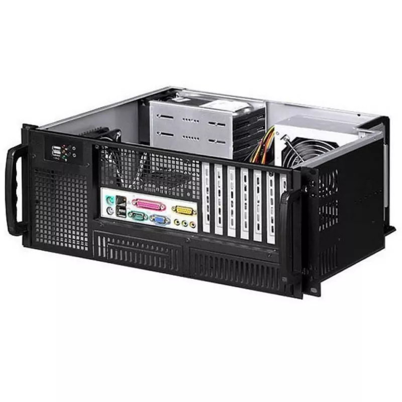 Techly Chassis Industrial Rack 19/Desktop 4U Ultra Compact Czarny” I-CASE MP-P4HX-BLK6