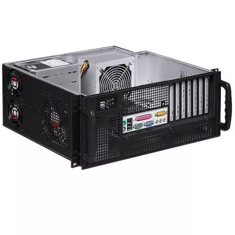 Techly Chassis Industrial Rack 19/Desktop 4U Ultra Compact Czarny” I-CASE MP-P4HX-BLK6