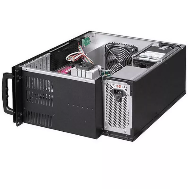 Techly Chassis Industrial Rack 19/Desktop 4U Ultra Compact Czarny” I-CASE MP-P4HX-BLK6