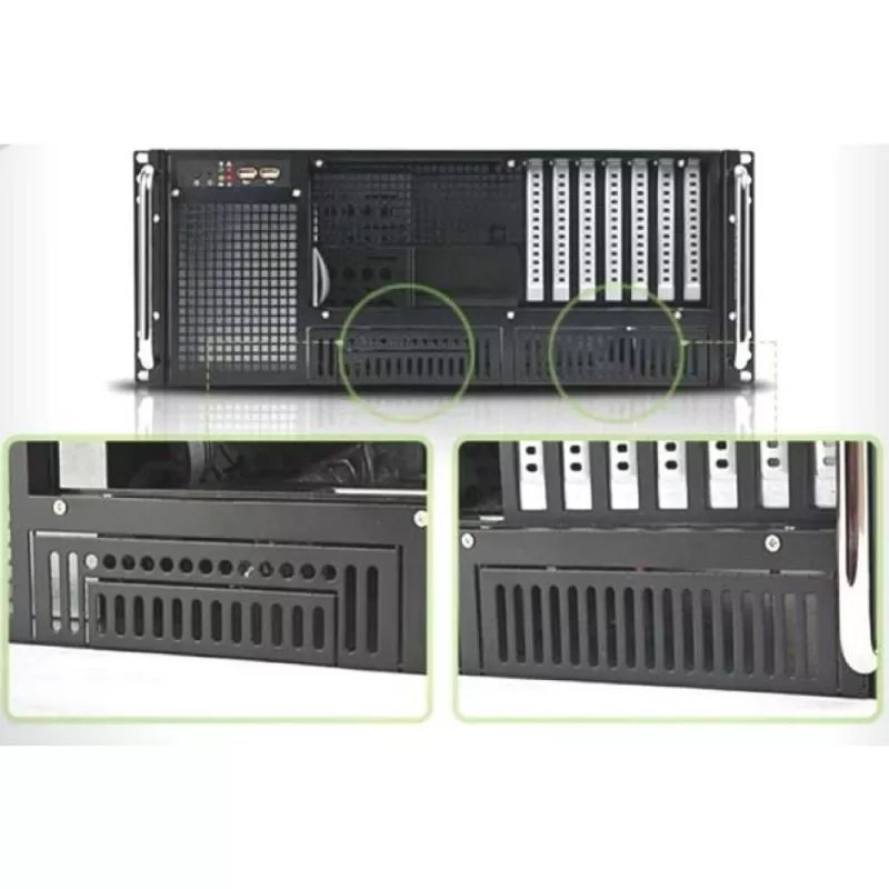 Techly Chassis Industrial Rack 19/Desktop 4U Ultra Compact Czarny” I-CASE MP-P4HX-BLK6
