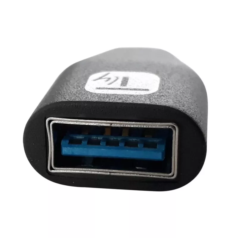 Przejściówka Techly USB-C męski na USB-A żeński Czarny, USB A, USB C, Czarny