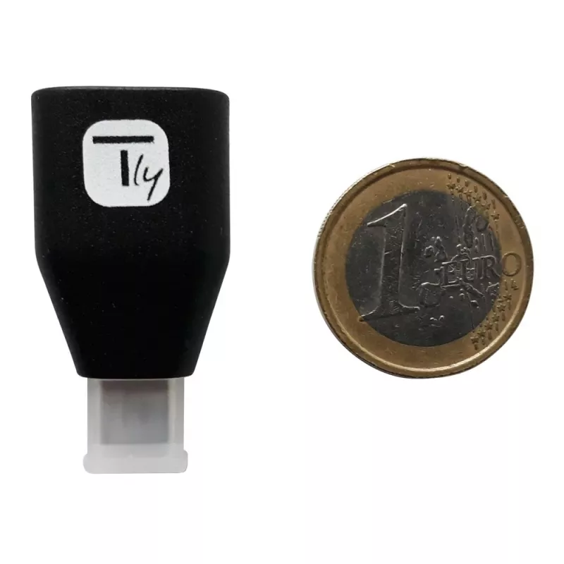Przejściówka Techly USB-C męski na USB-A żeński Czarny, USB A, USB C, Czarny