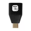 Przejściówka Techly USB-C męski na USB-A żeński Czarny, USB A, USB C, Czarny