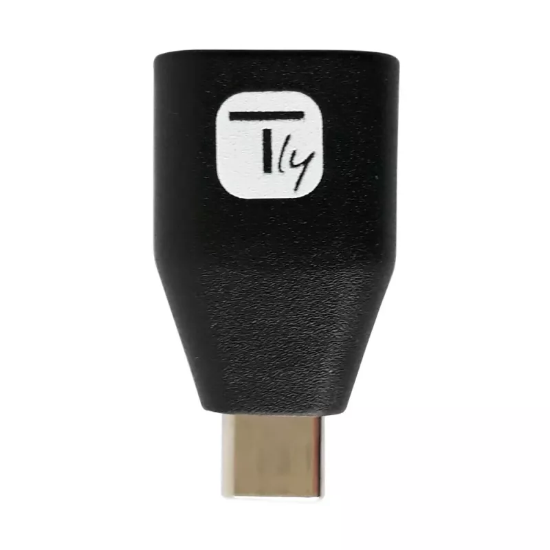 Przejściówka Techly USB-C męski na USB-A żeński Czarny, USB A, USB C, Czarny