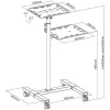 Stojak pod laptopa Techly ICA-TB TPM-10 Czarny