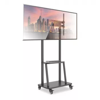 Techly Floor Stand with Shelf for 32-70 inch LCD/LED/Plasma TV