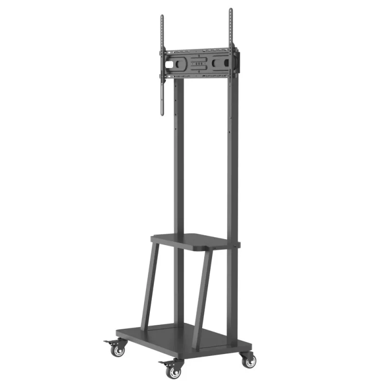 Techly Floor Stand with Shelf for 32-70 inch LCD/LED/Plasma TV