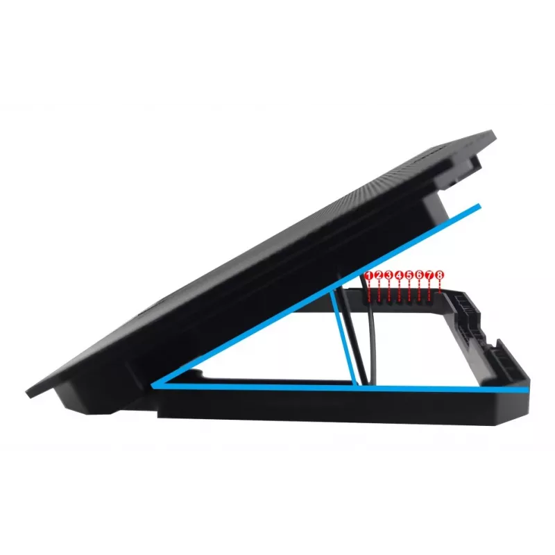 Podstawka pod laptopa Techly ICOOL-CP11TY Czarna 43,2 cm (17 cali)