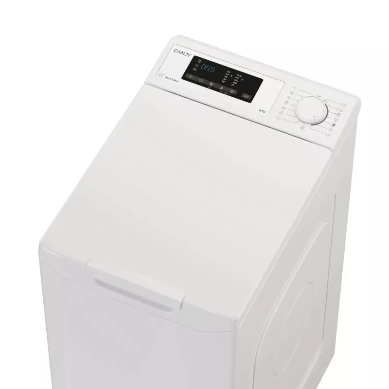 Pralka Candy TCA063D3-S ładowana od góry 6 kg 1000 RPM Biała