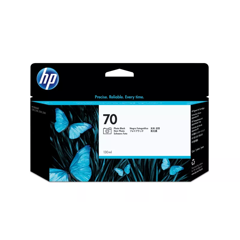 HP 70 130-ml Photo Czarny DesignJet wkład atramentowy