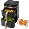 Cosori Turbo Tower Pro Smart Pojedynczy 10,8 L Wolnostojący 2630 W Frytkownica powietrzna Czarny, Złoty