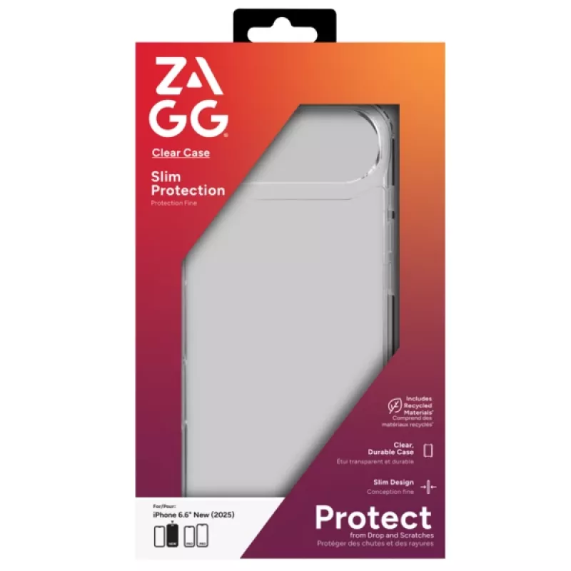 ZAGG Clear Case do Apple iPhone 17 Air, Pokrowiec, Apple, iPhone 17 Air, 16,5 cm (6,5 inch), Przezroczysty
