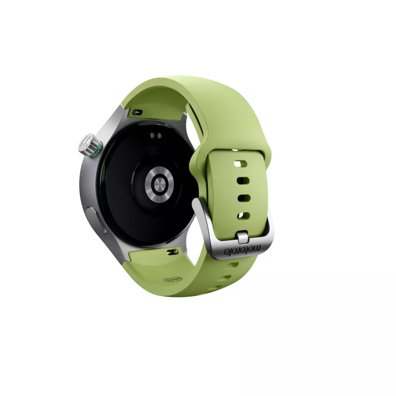 Motorola Moto Watch 3,63 cm (1,43 cala) OLED 47 mm Cyfrowy Dotykowy Srebrny GPS (satelitarny)