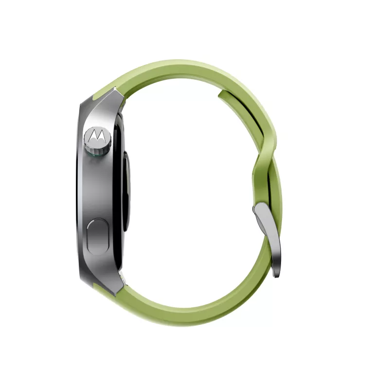 Motorola Moto Watch 3,63 cm (1,43 cala) OLED 47 mm Cyfrowy Dotykowy Srebrny GPS (satelitarny)