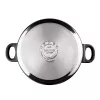 Garnek ze stali nierdzewnej Taurus Classic Moments 6 L — odpowiedni do płyt indukcyjnych, gazowych i ceramicznych, z pokrywką i uchwytami chłodnymi w dotyku