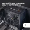Mars Gaming MPB650SIM zasilacz 650 W 24-pin ATX ATX Czarny