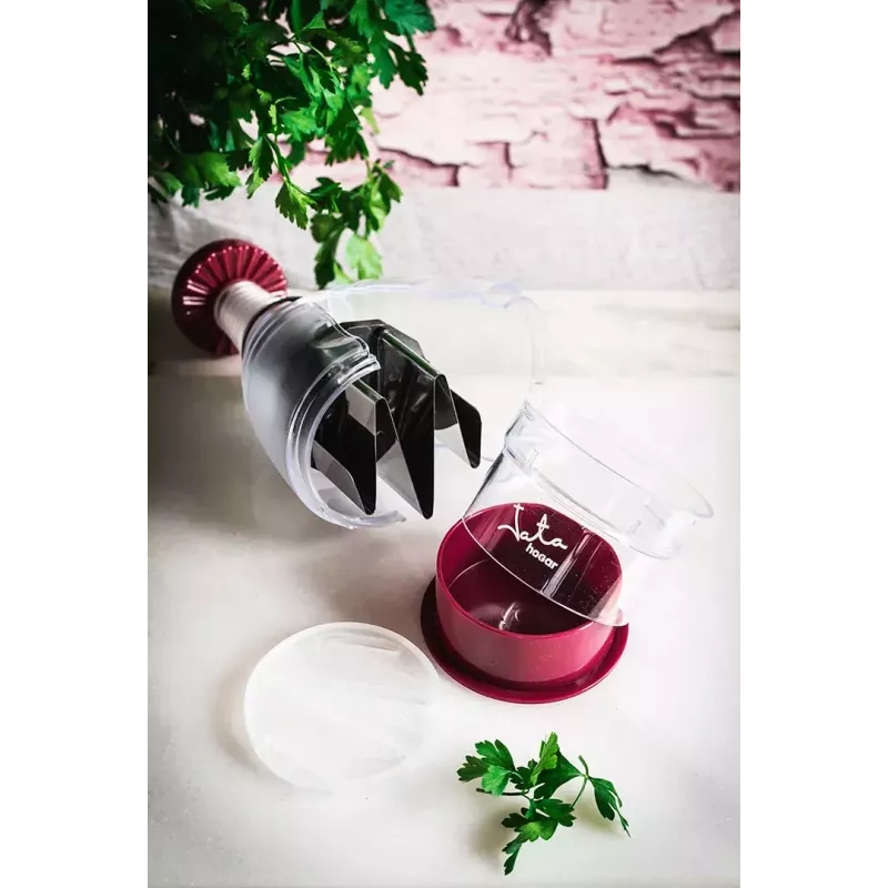Ręczny siekacz do żywności JATA AC54 Bordeaux Transparent