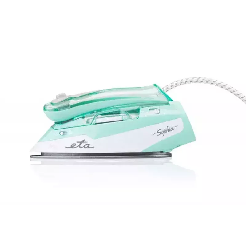 Żelazko parowe ETA Sophia ETA127190000 — ceramiczna stopa, 1100 W, zbiornik 80 ml, para pionowa, przewód 1,9 m