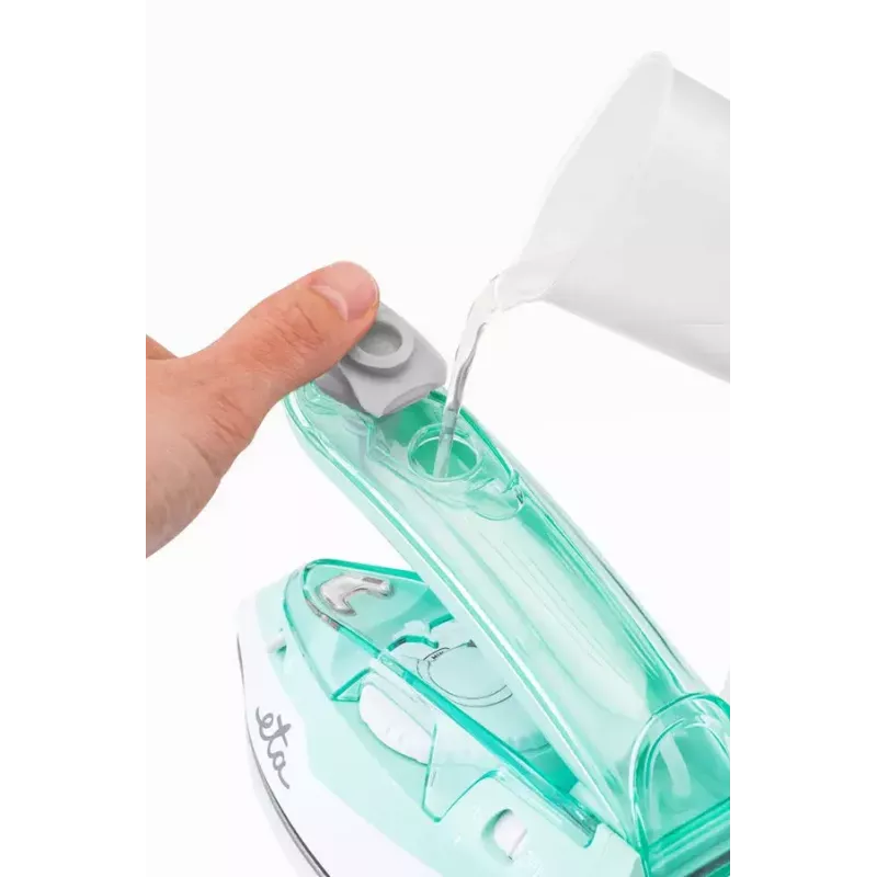 Żelazko parowe ETA Sophia ETA127190000 — ceramiczna stopa, 1100 W, zbiornik 80 ml, para pionowa, przewód 1,9 m